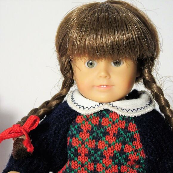 American Girl Pleasant Company Mini Molly Doll Cloth Glass Eyes 6.5" Meet Book - Picture 2 of 6